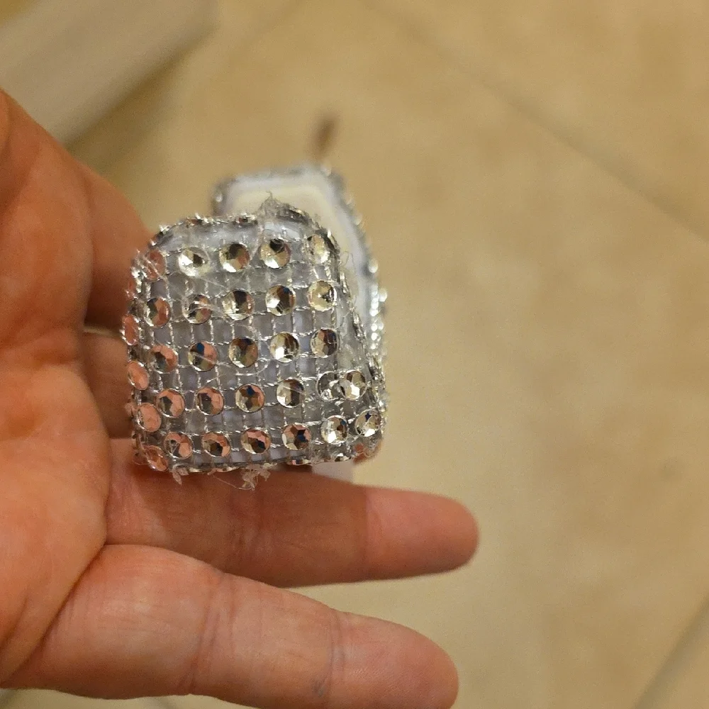 Crystal-Embellished Phone Grip - Silver